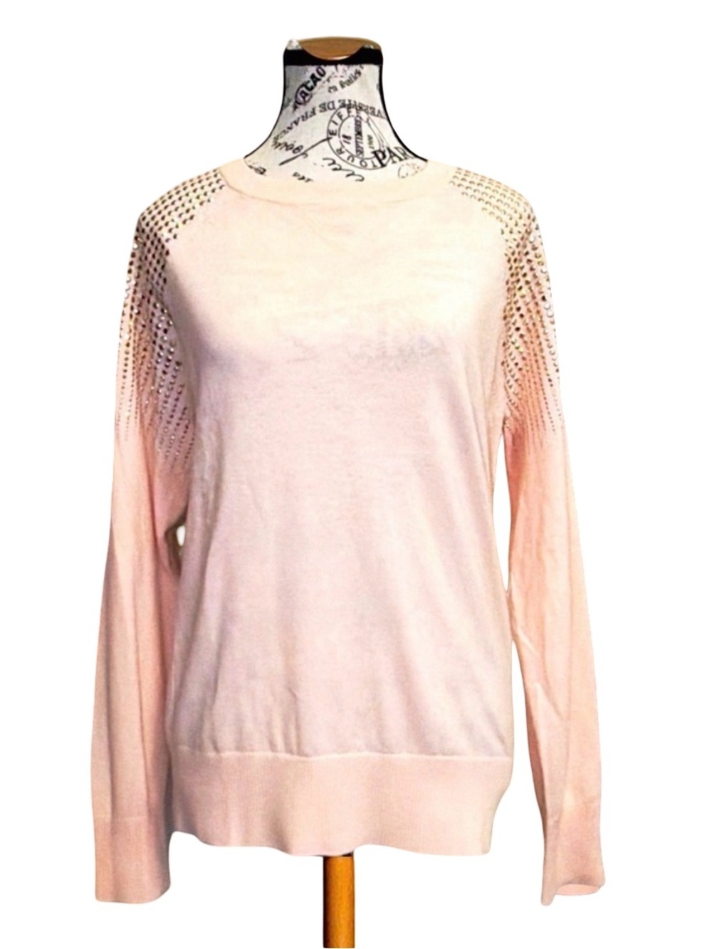 Ted Baker Embellished Knit Sweater – Blush Pink – Size 3 – Like New